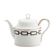 Ginori Catene Black Teapot - 30oz.